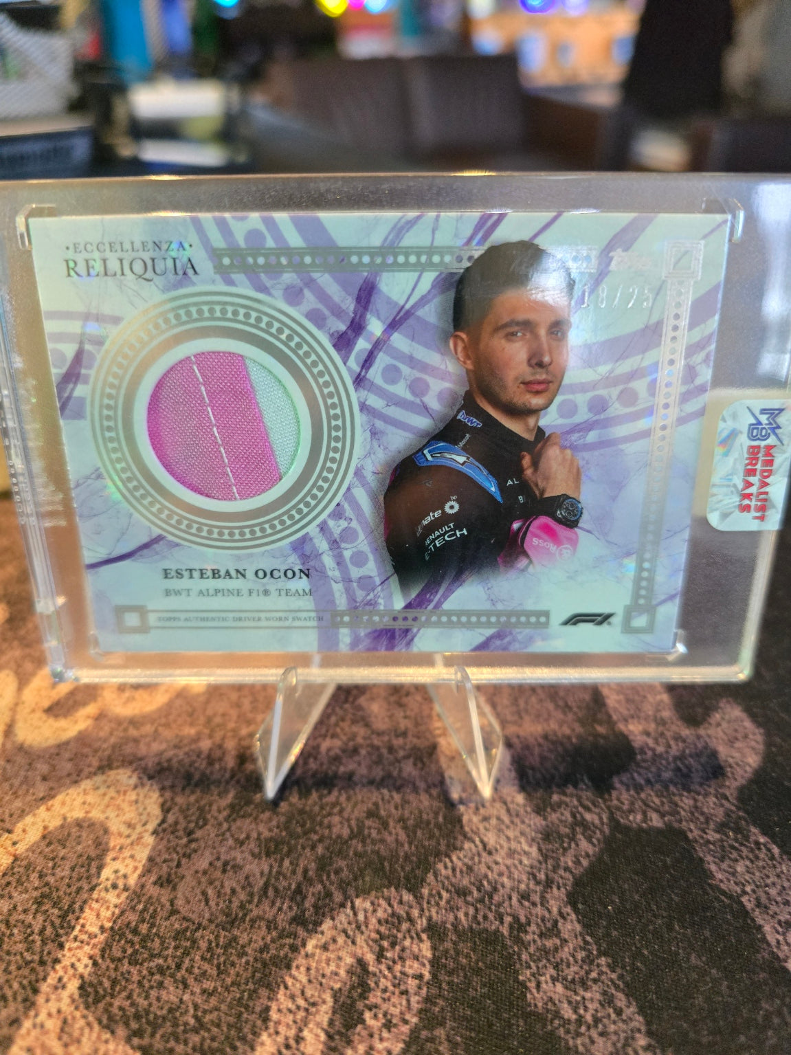 Topps Eccellenza 2023 Formula 1 - Esteban Ocon - Reliquia - 18/25