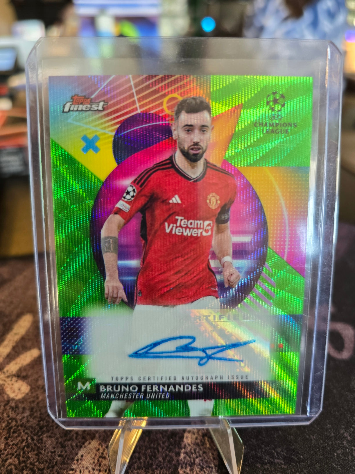 Topps Finest 2024 - Bruno Fernandes A-BF - Manchester United - 90/99 Auto