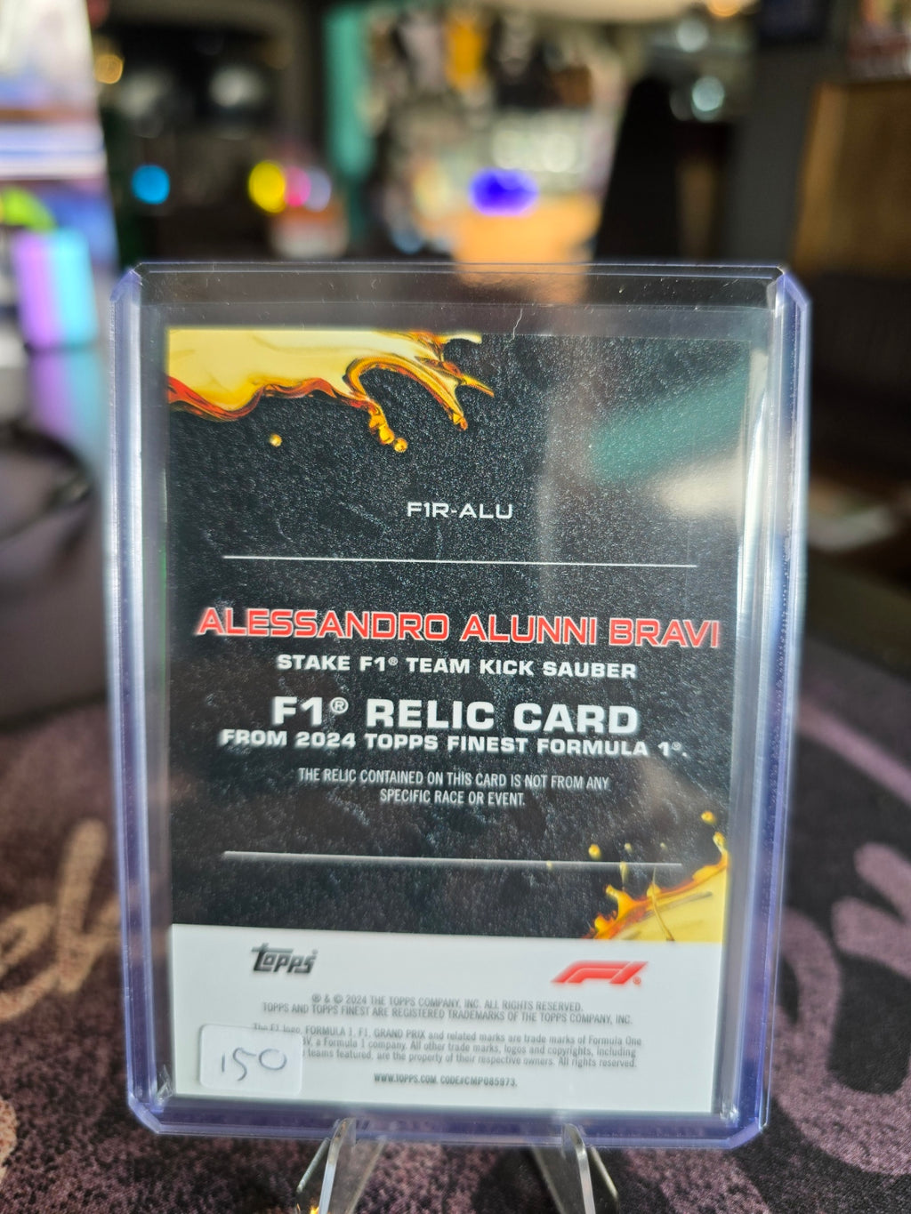 Topps Finest 2024 Formula 1 - Alessandro Alunni Bravi (Stake F1 Kick Sauber) - 19/99 Relic