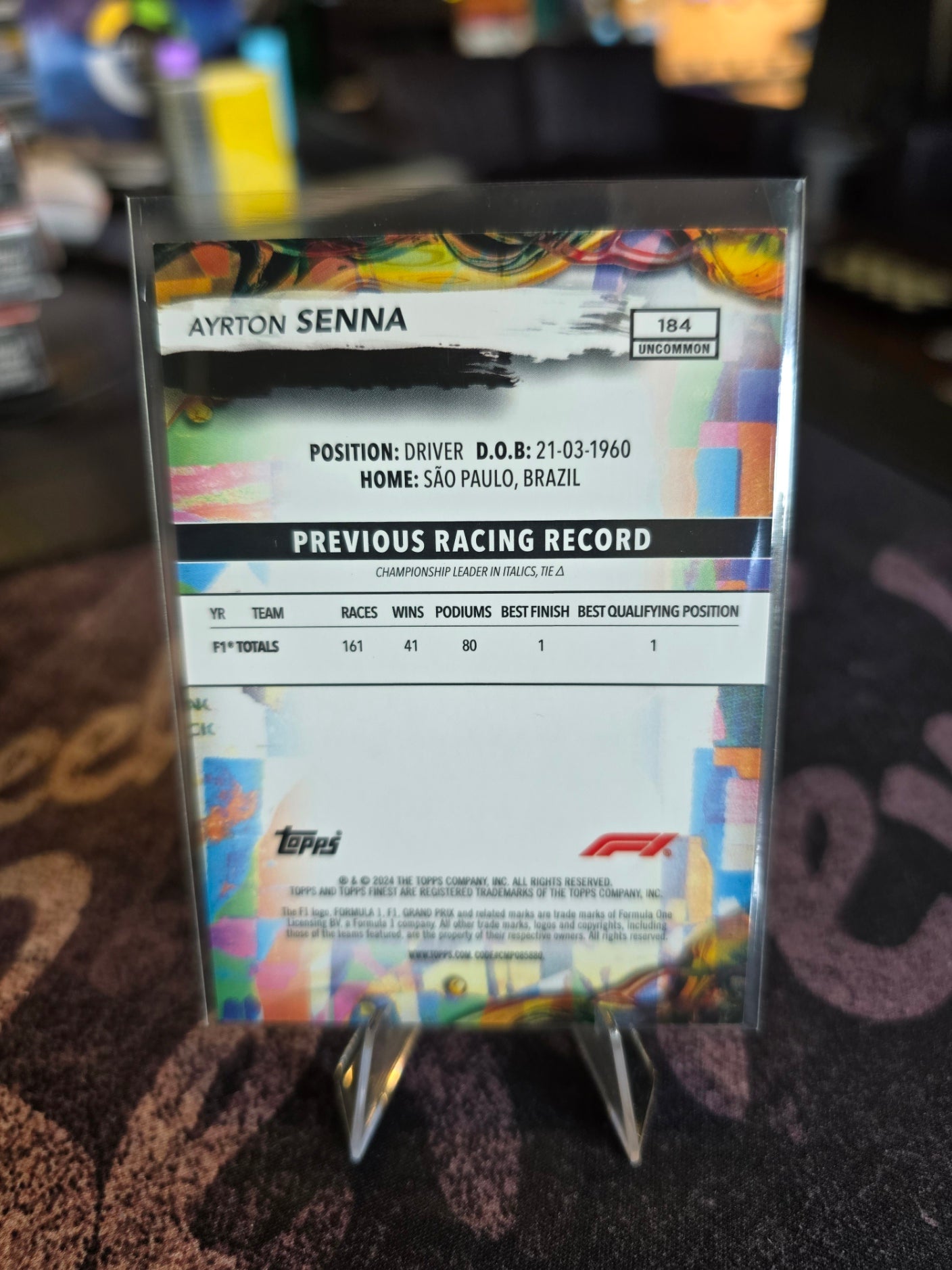 Topps Finest 2024 Formula 1 - Ayrton Senna - Common (184)