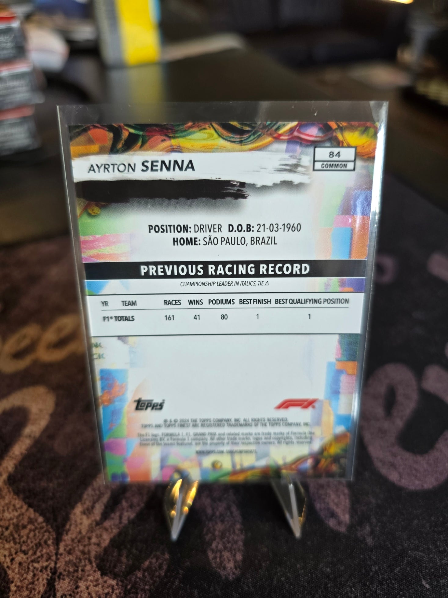 Topps Finest 2024 Formula 1 - Ayrton Senna - Common (84)