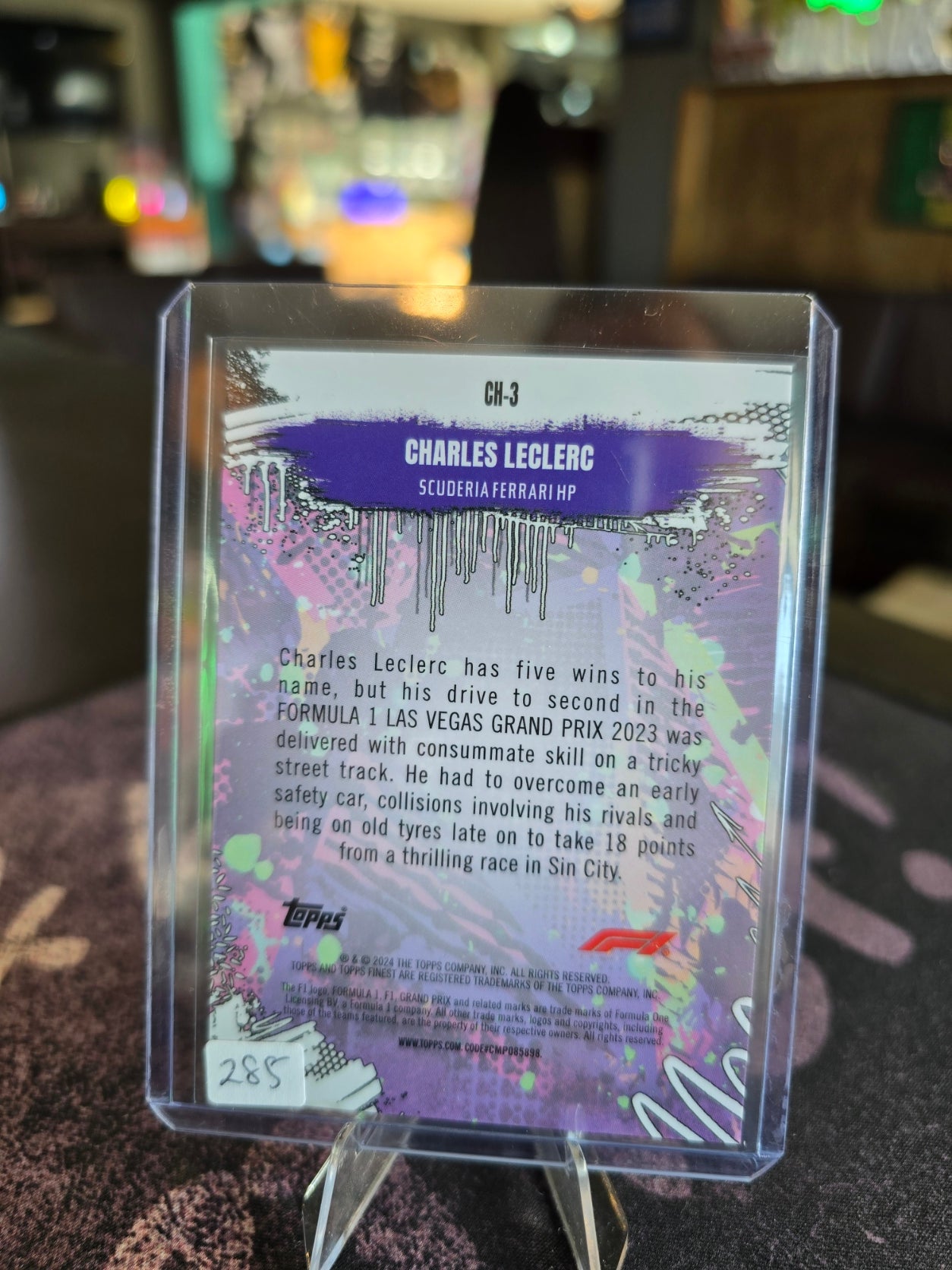 Topps Finest 2024 Formula 1 - Charles Leclerc - Chaos Insert