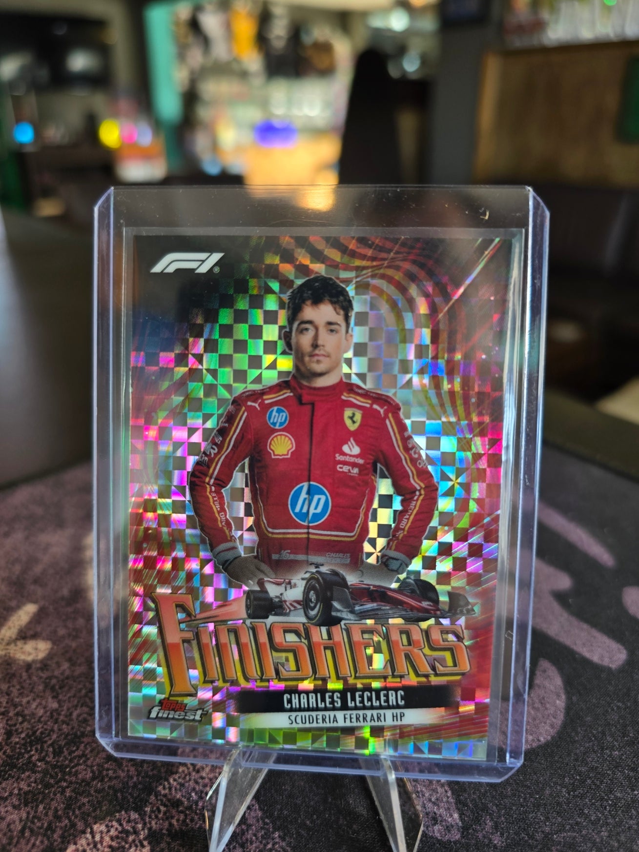 Topps Finest 2024 Formula 1 - Charles Leclerc - Finishers Checkerboard Insert