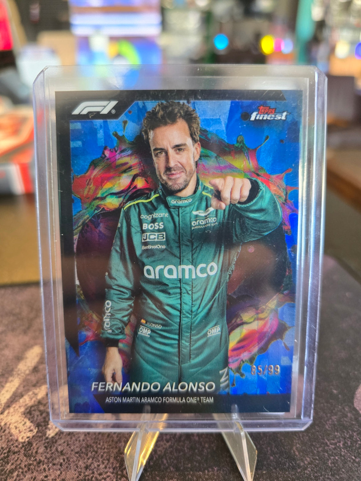Topps Finest 2024 Formula 1 - Fernando Alonso 290 - Rare 85/99