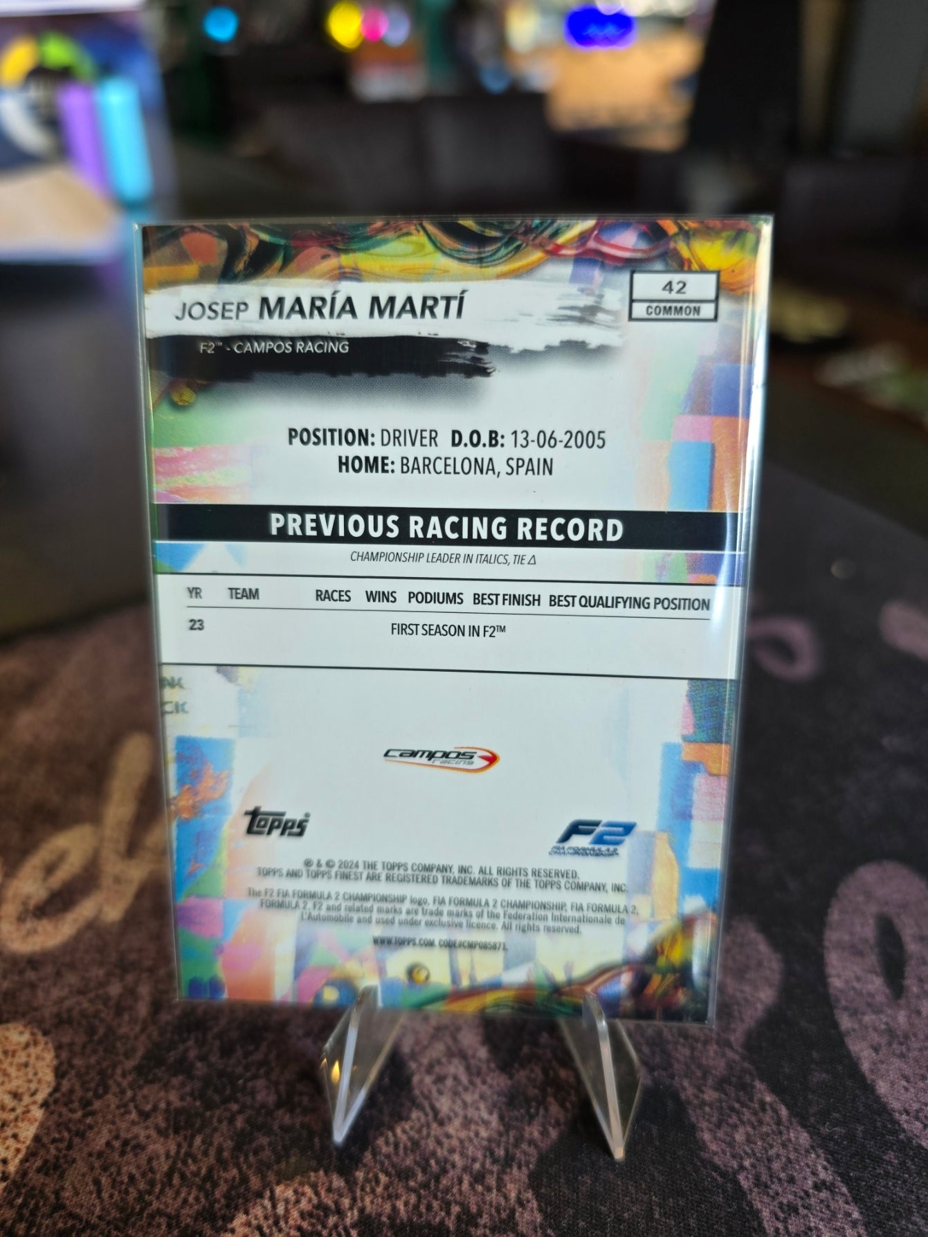 Topps Finest 2024 Formula 1 - Josep Maria Marti - Common (42)