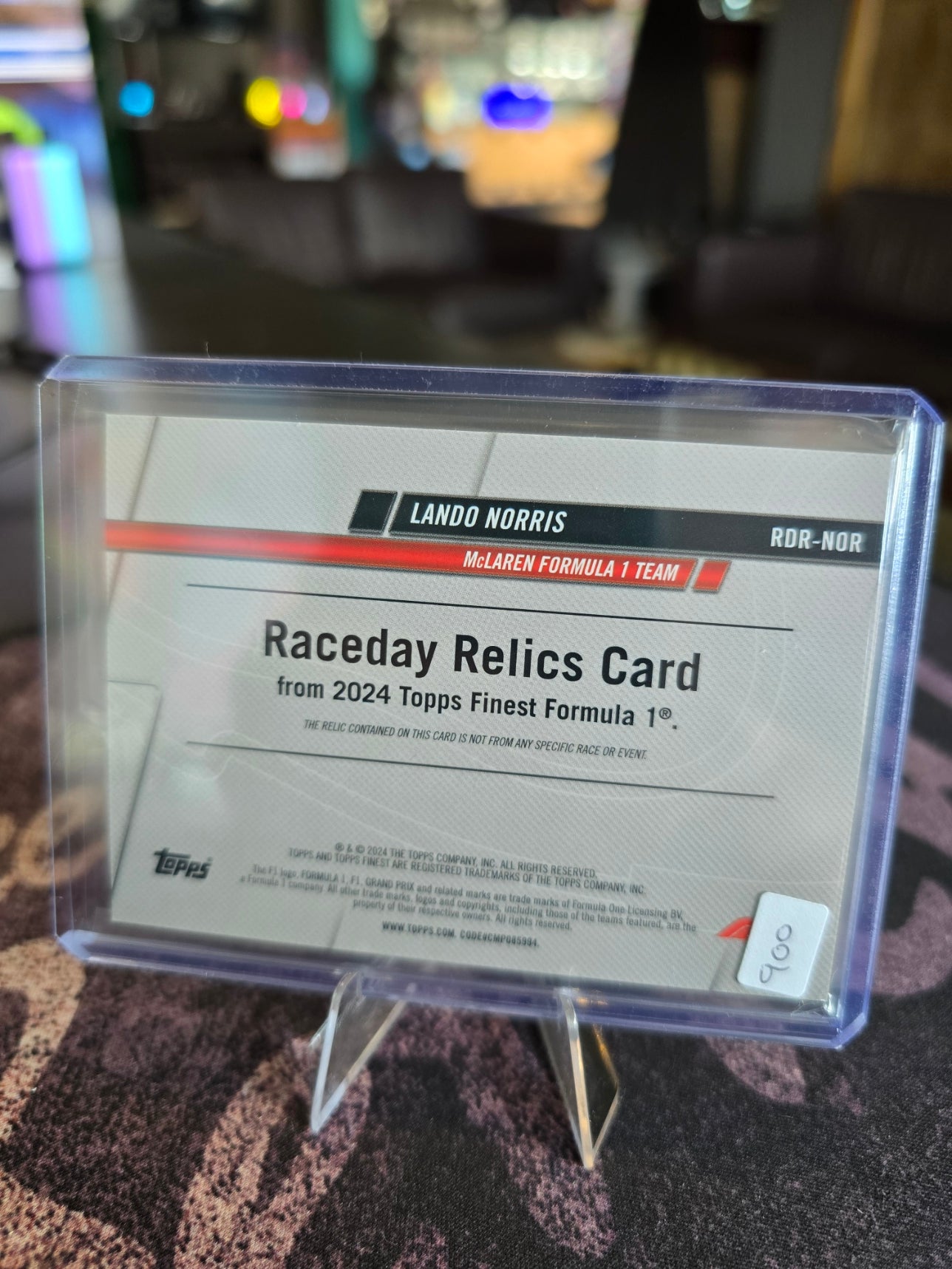 Topps Finest 2024 Formula 1 - Lando Norris - 51/75 Raceday Relics