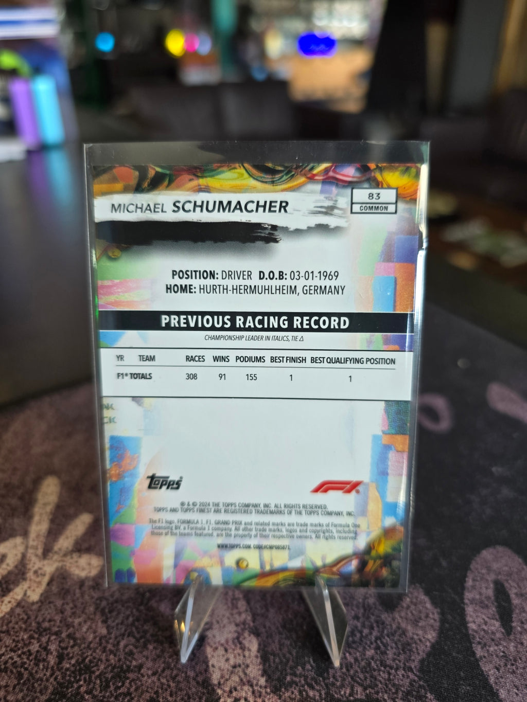 Topps Finest 2024 Formula 1 - Michael Schumacher - Common (83)