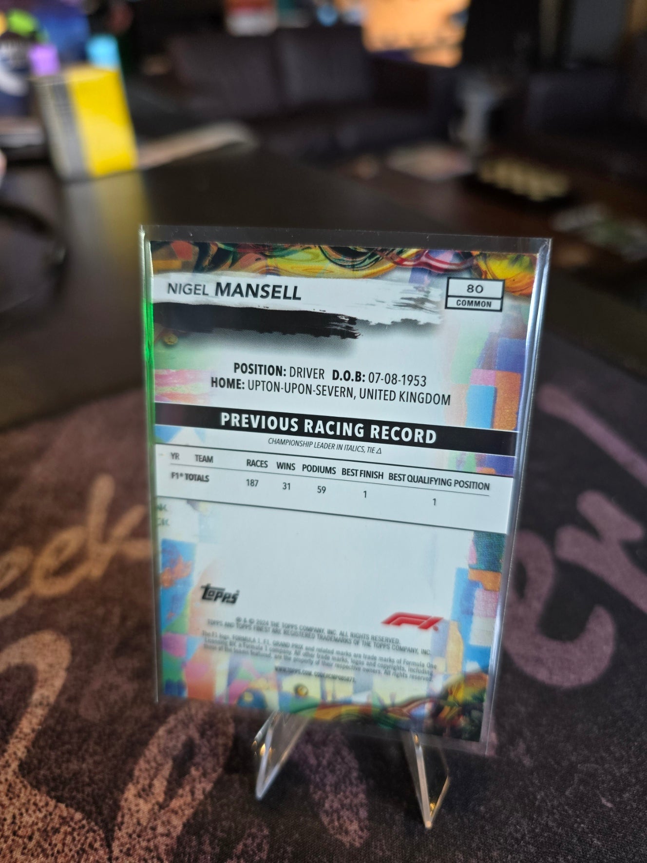 Topps Finest 2024 Formula 1 - Nigel Mansell - Common (80)