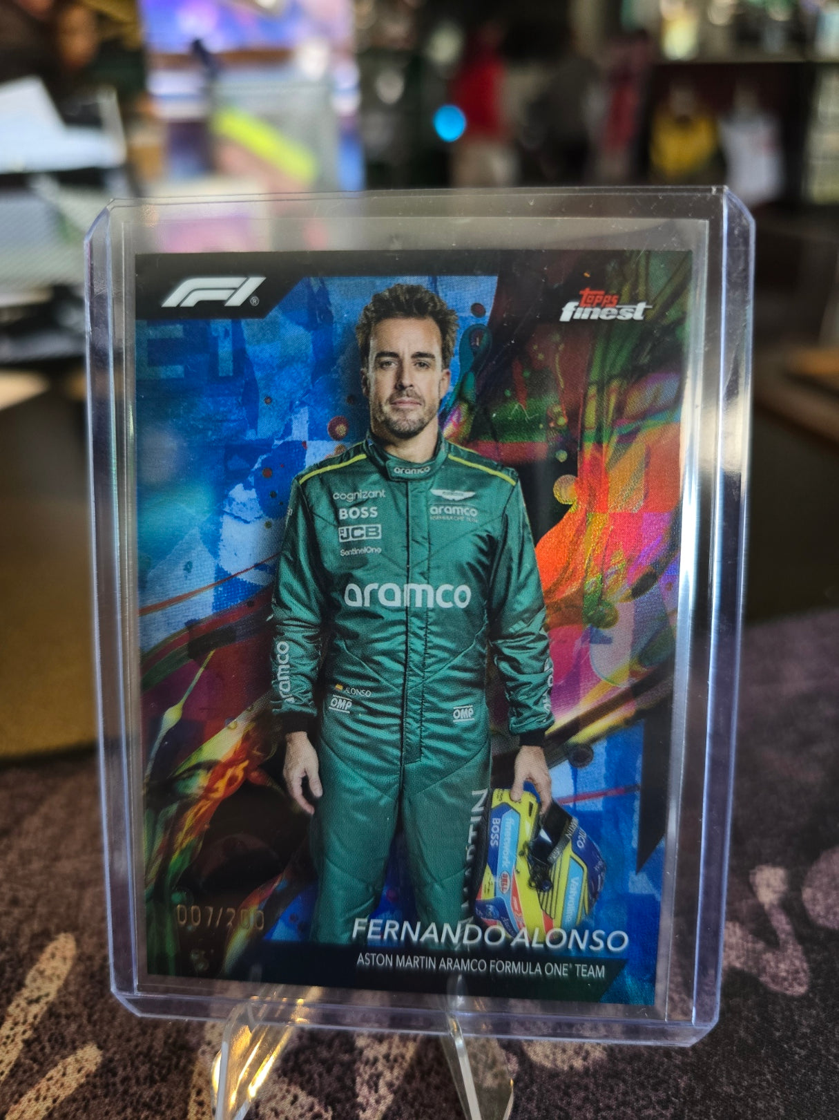 Topps Finest Formula 1 2024 - Fernando Alonso 97 Common - 007/200