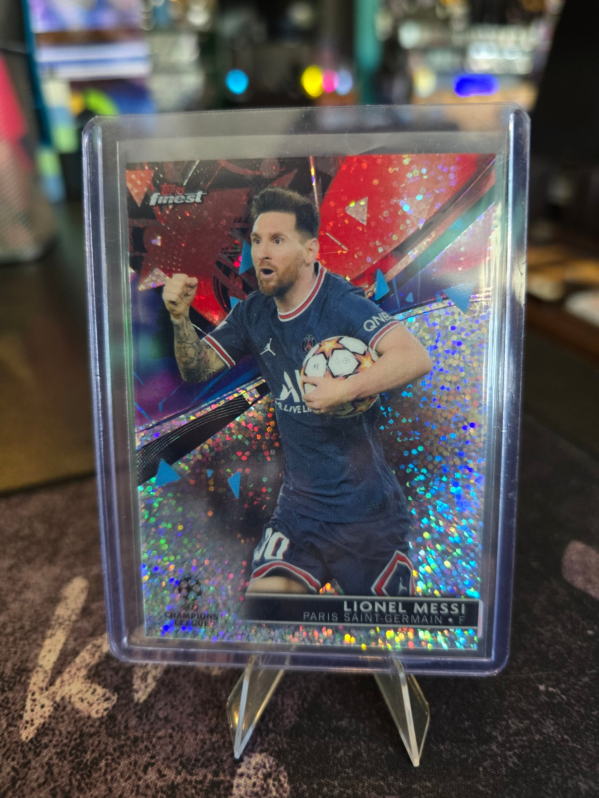 Topps Finest UCL 2021-22 - Lionel Messi - PSG - 155/175