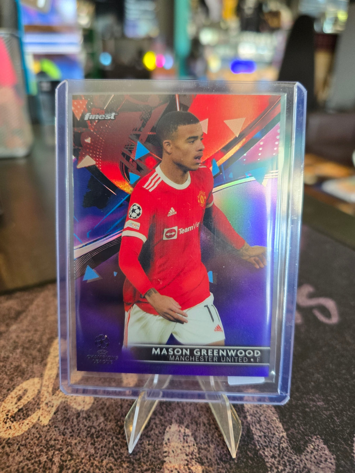 Topps Finest UCL 2021-22 - Mason Greenwood 60 - Manchester United - 283/299