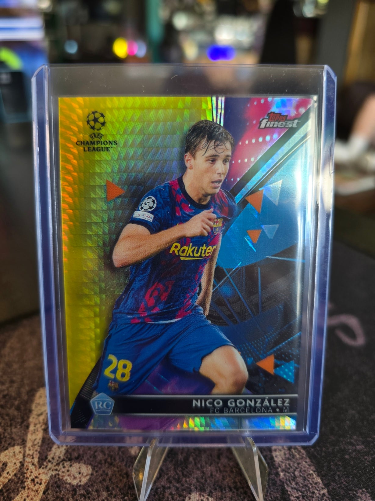 Topps Finest UCL 2021-22 - Nico Gonzales RC Rookie 94 - FC Barcelona - 056/250