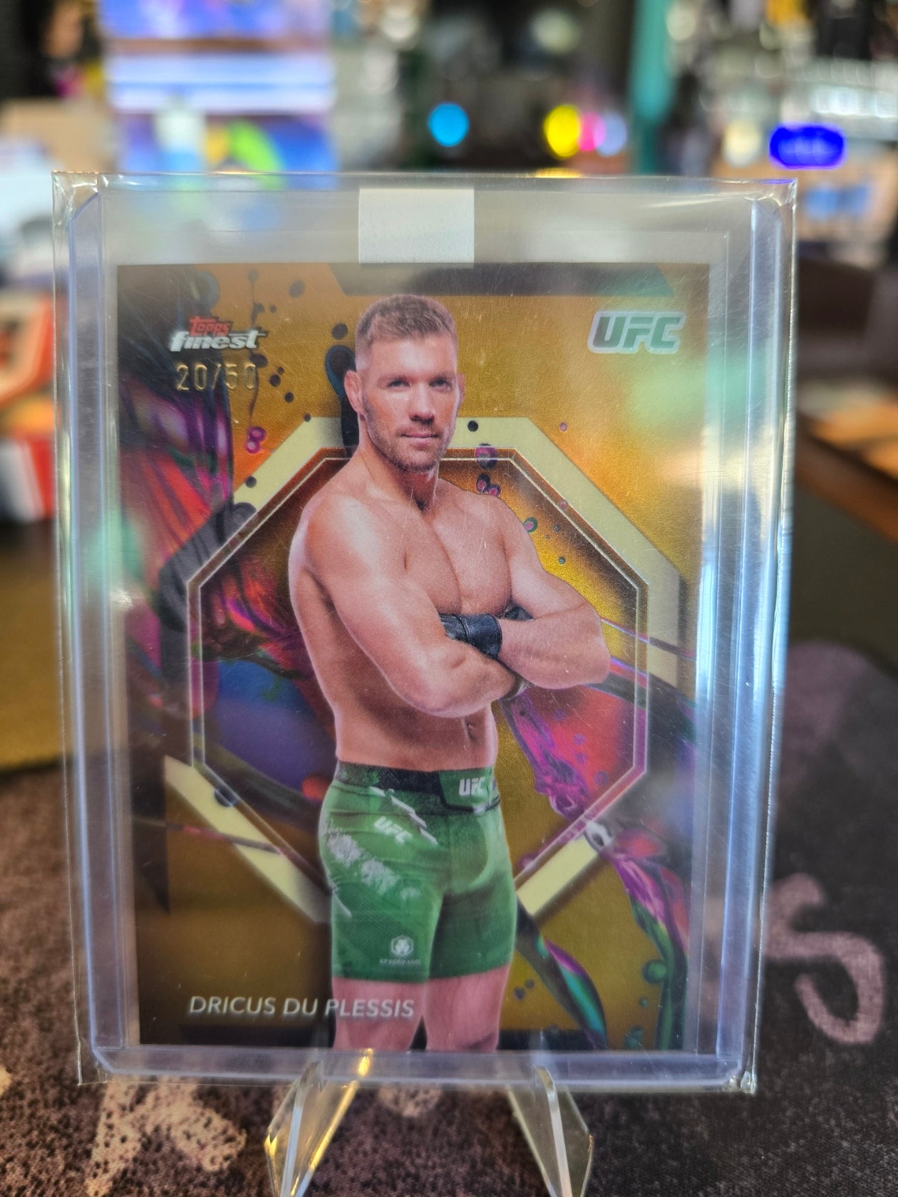 Topps Finest UFC 2024 - Dricus Du Plessis 1 Common - Gold 20/50