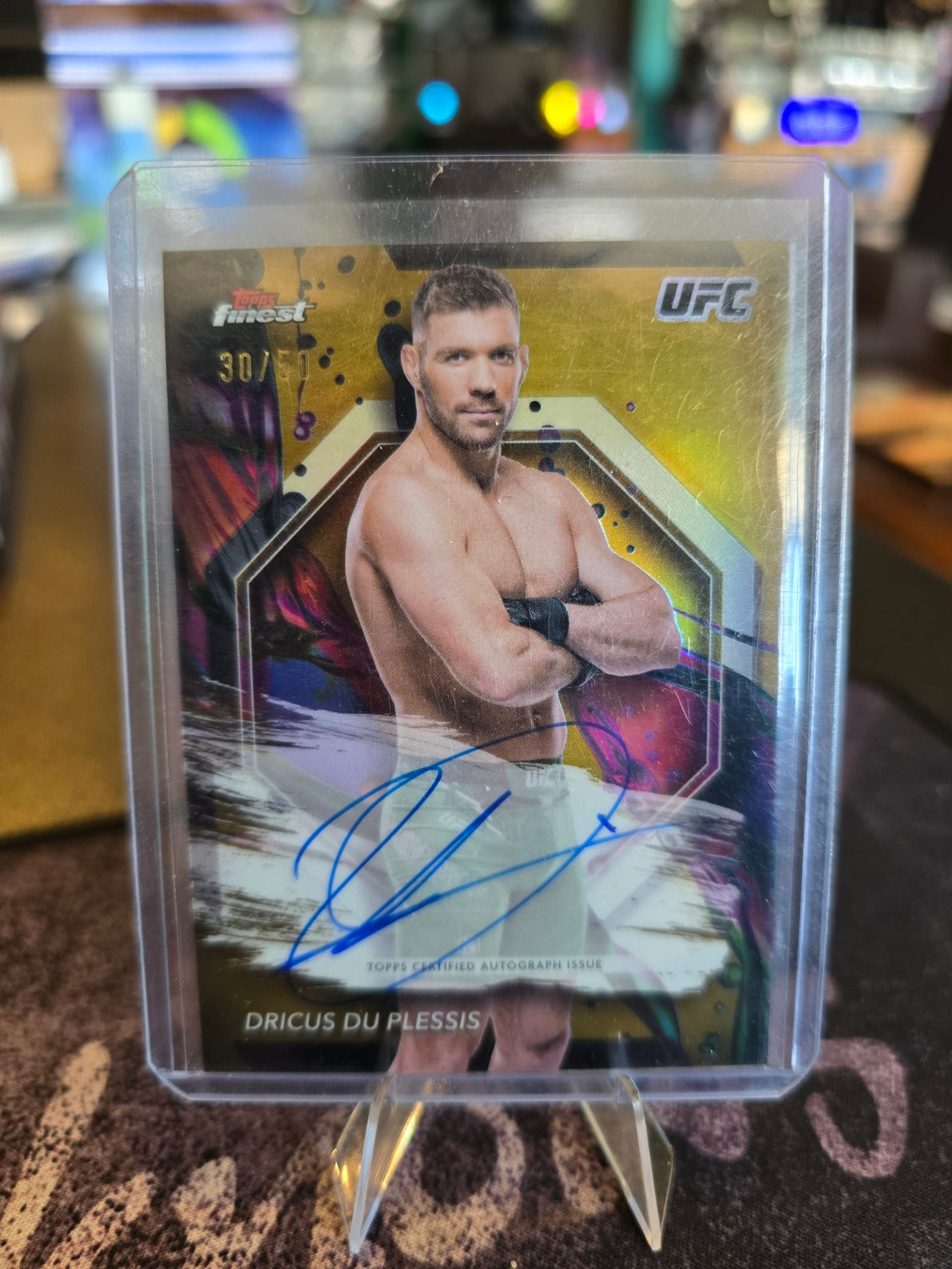 Topps Finest UFC 2024 - Dricus Du Plessis FA-DDP - Finest Auto 30/50