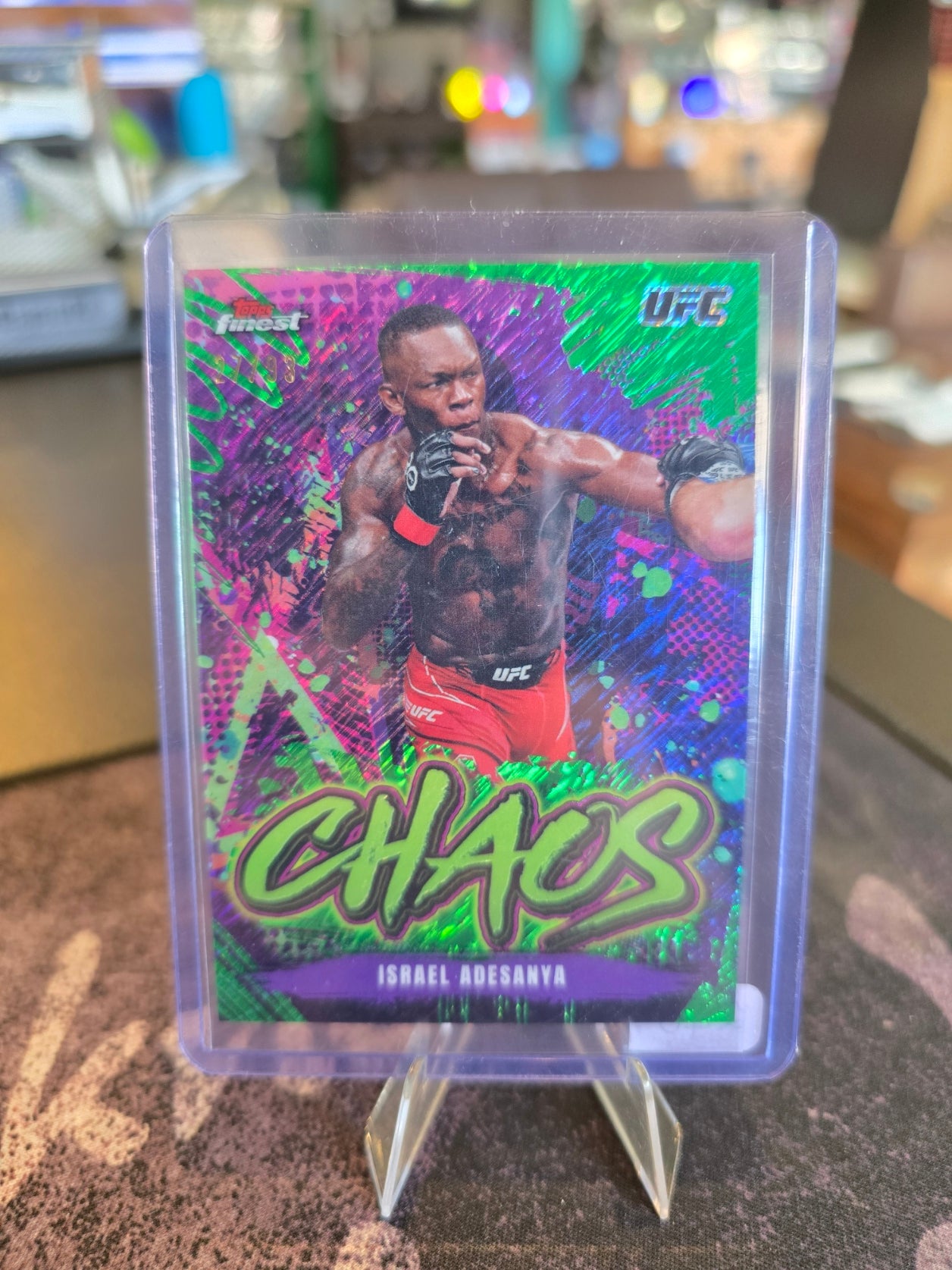 Topps Finest UFC 2024 - Israel Adesanya CHA-29 - Chaos 27/93