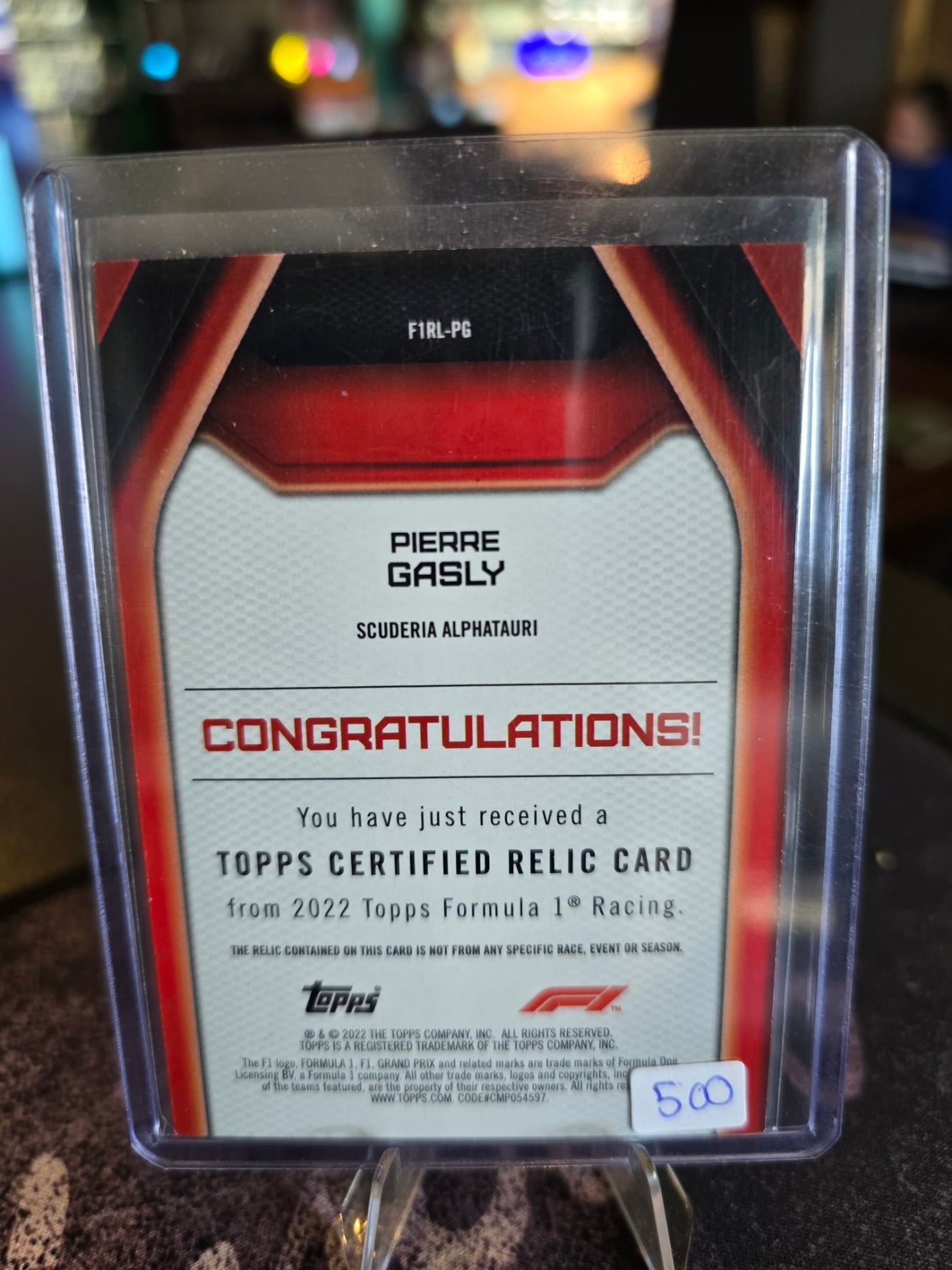 Topps Formula 1 2022 - Pierre Gasly (Scuderia Alphatauri) - Relic