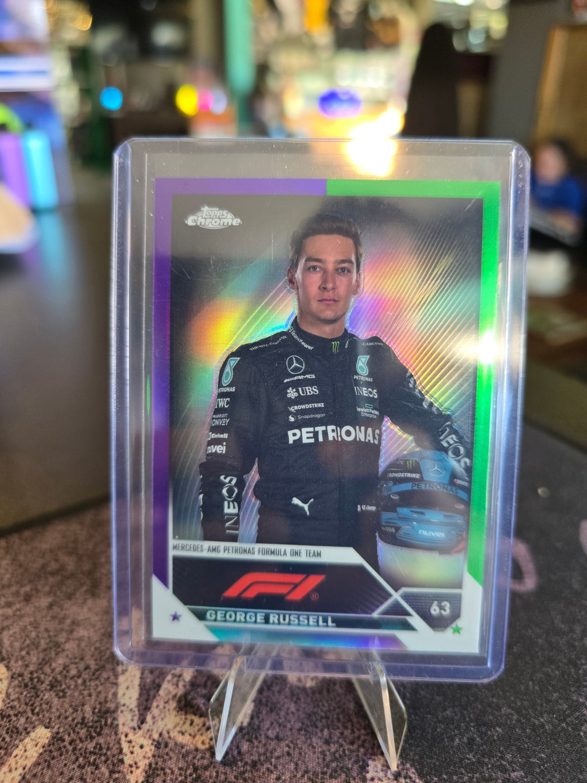 Topps Formula 1 2023 - George Russell (Mercedes F1) 63 - Purple, Green