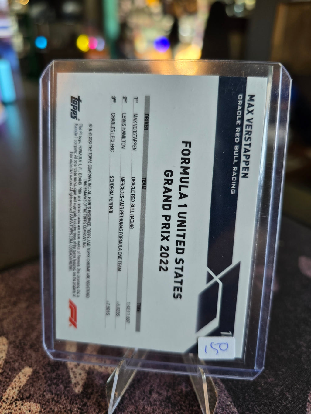 Topps Formula 1 2023 - Max Verstappen (Red Bull) 162 - Aqua 138/150