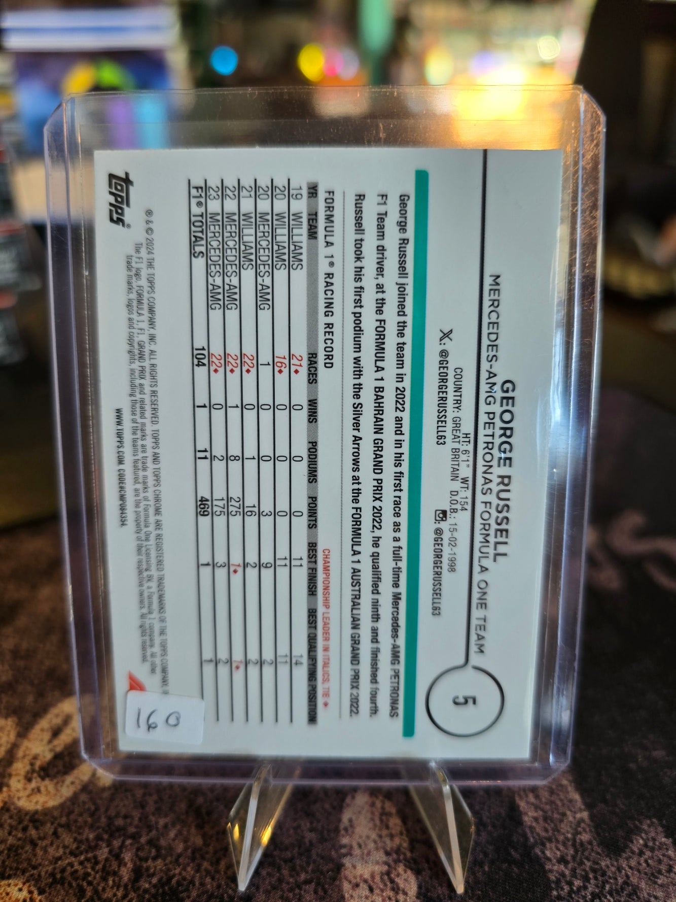 Topps Formula 1 2024 - George Russel (Mercedes F1) 5 - Base Logofractor