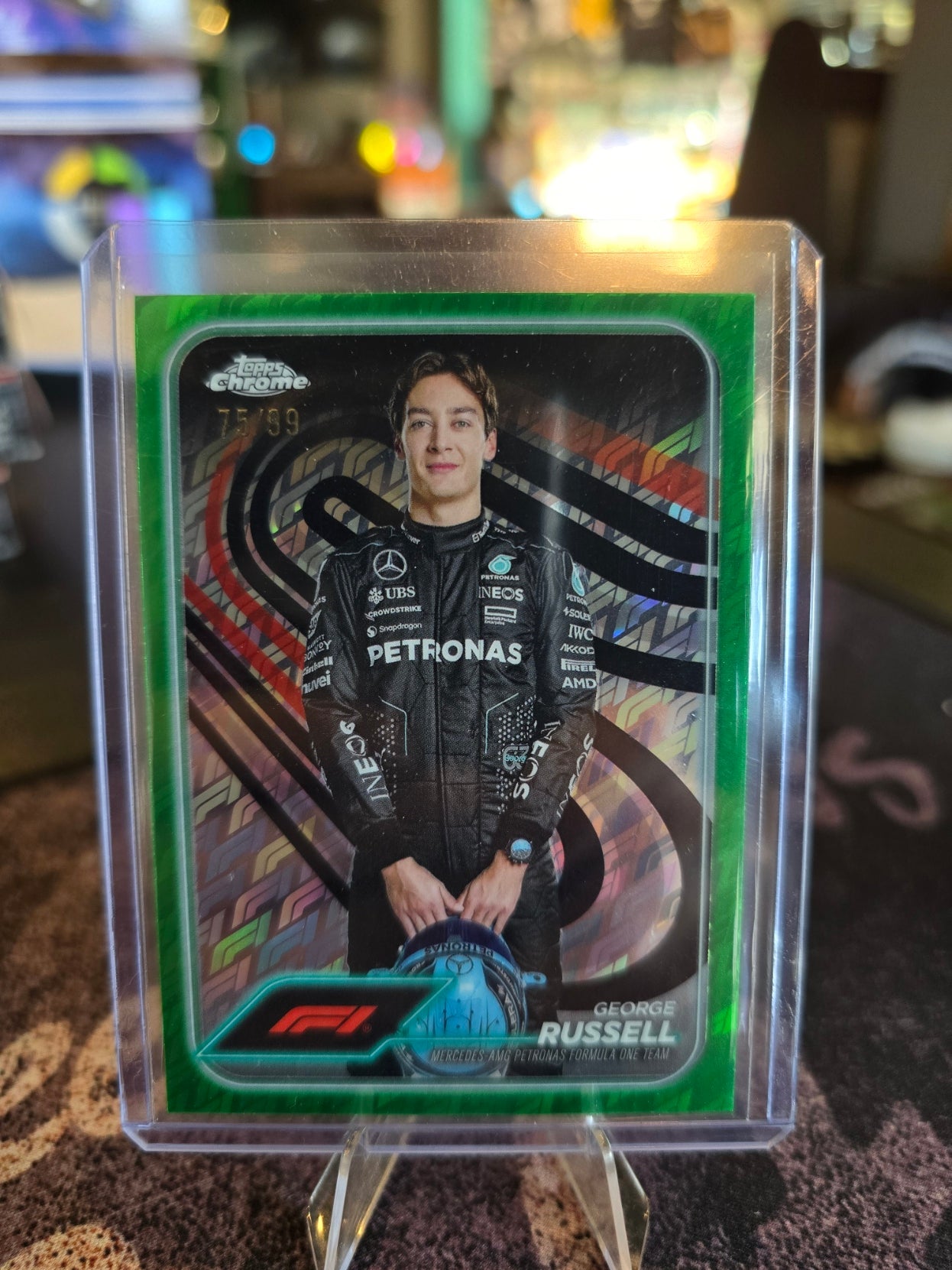 Topps Formula 1 2024 - George Russel (Mercedes F1) 5 - Green Logofractor 75/99