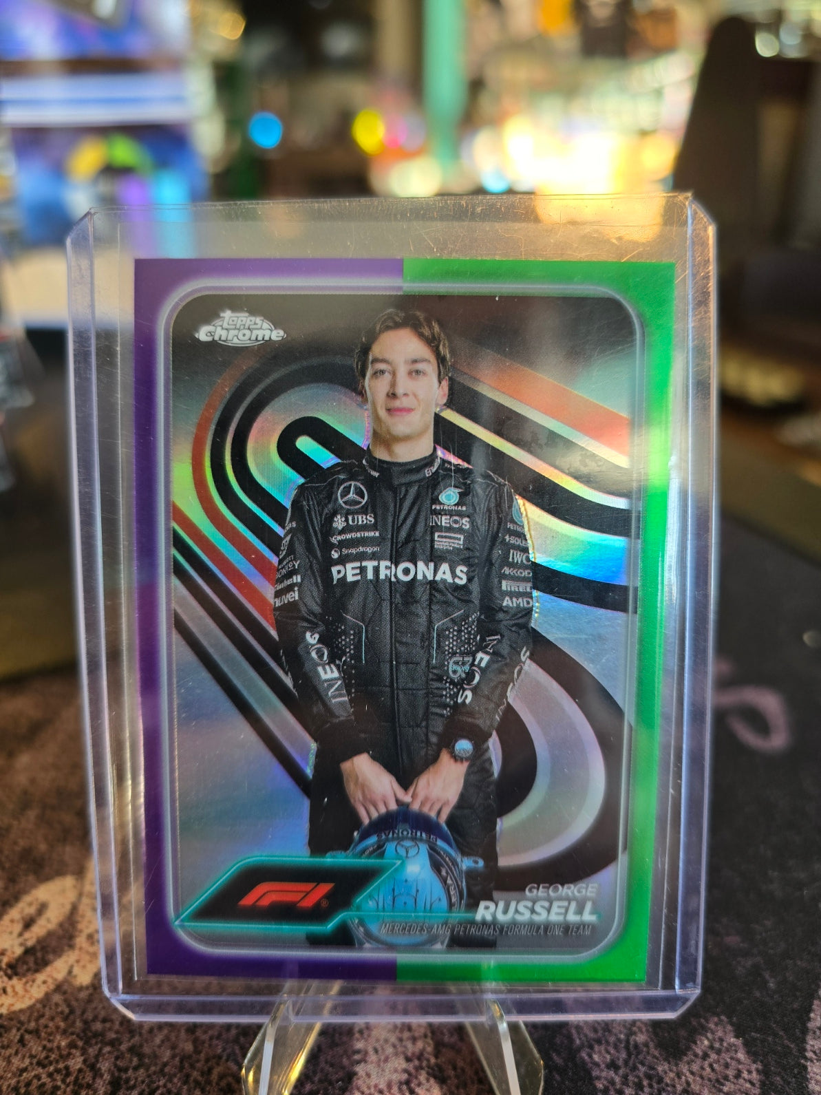 Topps Formula 1 2024 - George Russel (Mercedes F1) 5 - Purple, Green