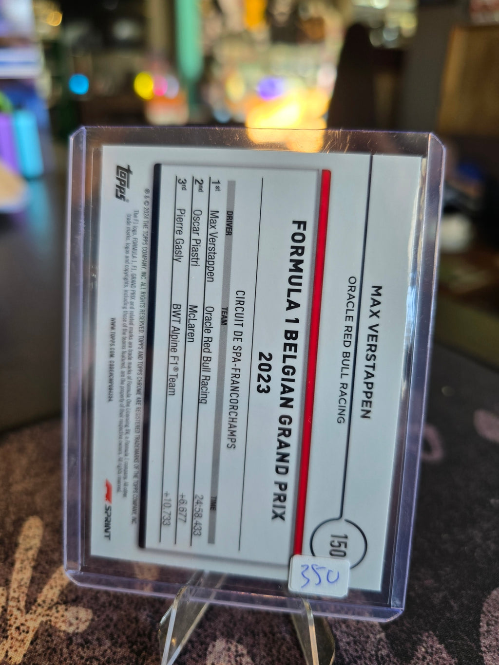 Topps Formula 1 2024 - Max Verstappen (Red Bull) 150 - Gold Purple