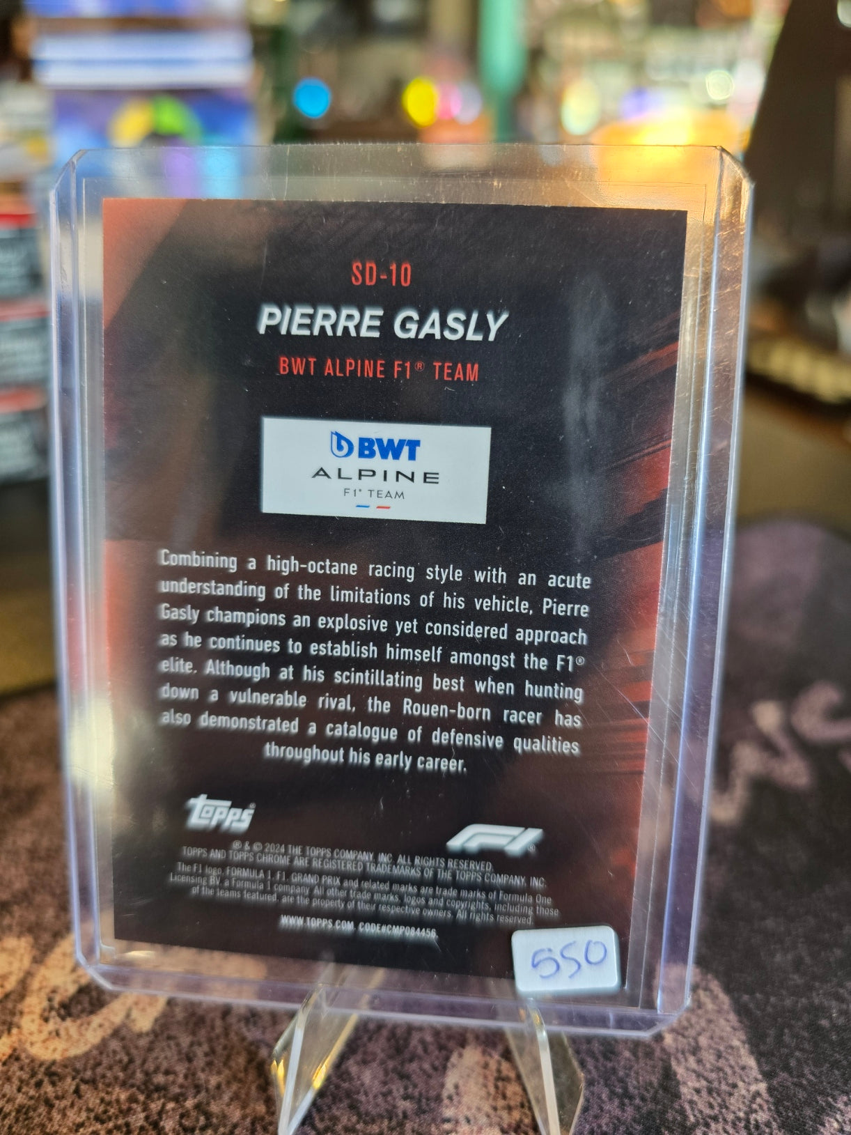 Topps Formula 1 2024 - Pierre Gasly (Alpine F1) SD-10 - Speed Demons 32/50