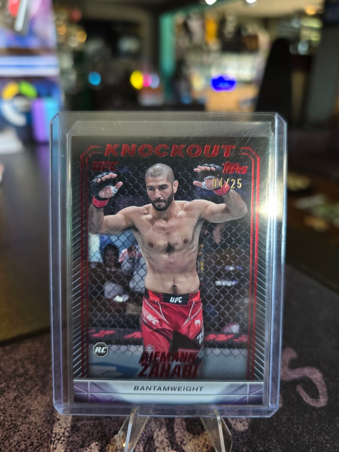 Topps Knockout UFC 2024 - Aiemann Zahabi Rookie RC Red 04/25