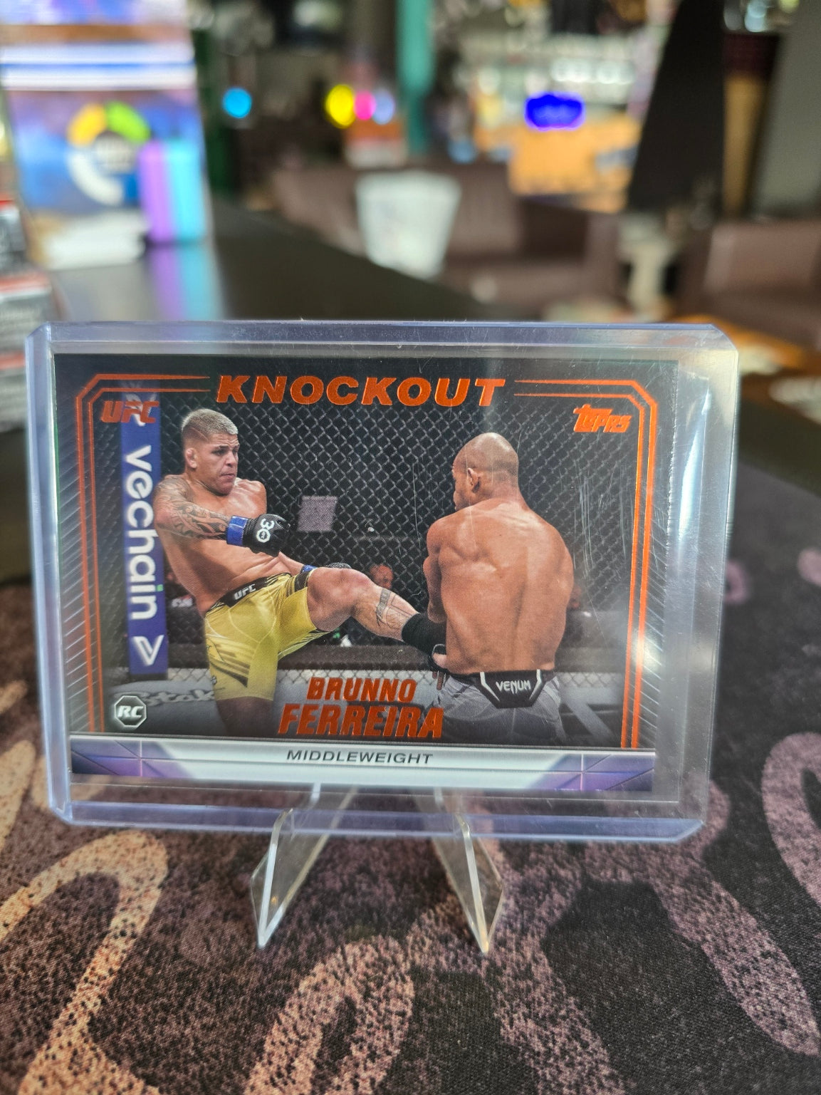 Topps Knockout UFC 2024 - Brunno Ferreira RC Rookie (77) Orange