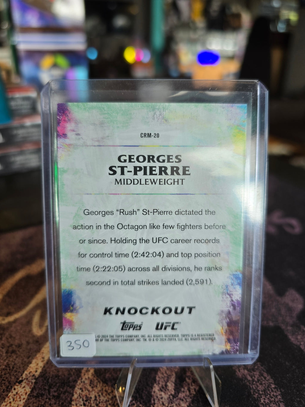 Topps Knockout UFC 2024 - George ST-Pierre - Craftmasters 24/25