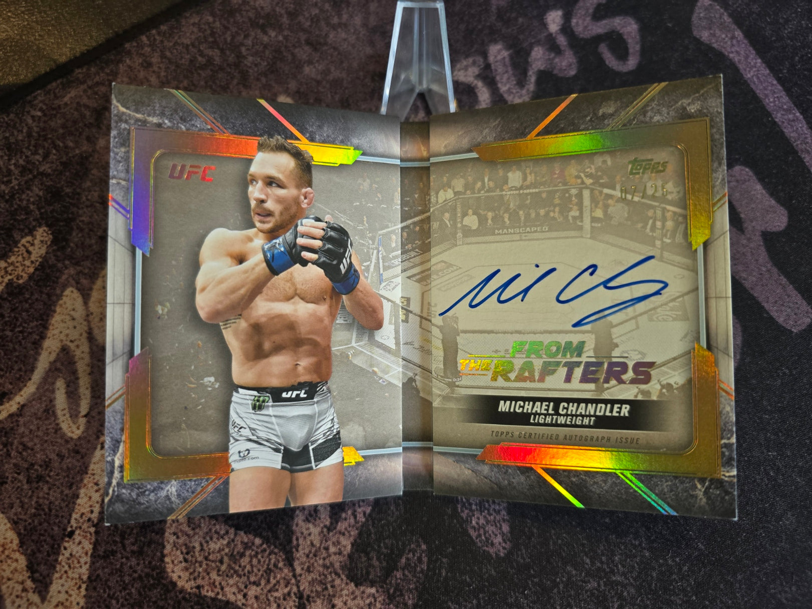 Topps Knockout UFC 2024 - Michael Chandler - From The Rafters Auto Booklet 07/25