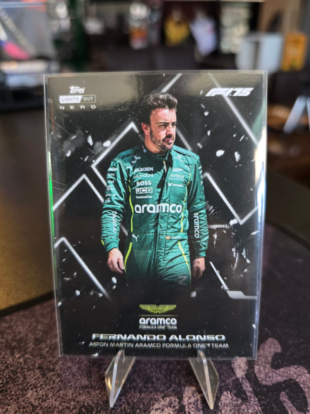 Topps Lights Out 2025 Formula 1 - Fernando Alonso - Nero