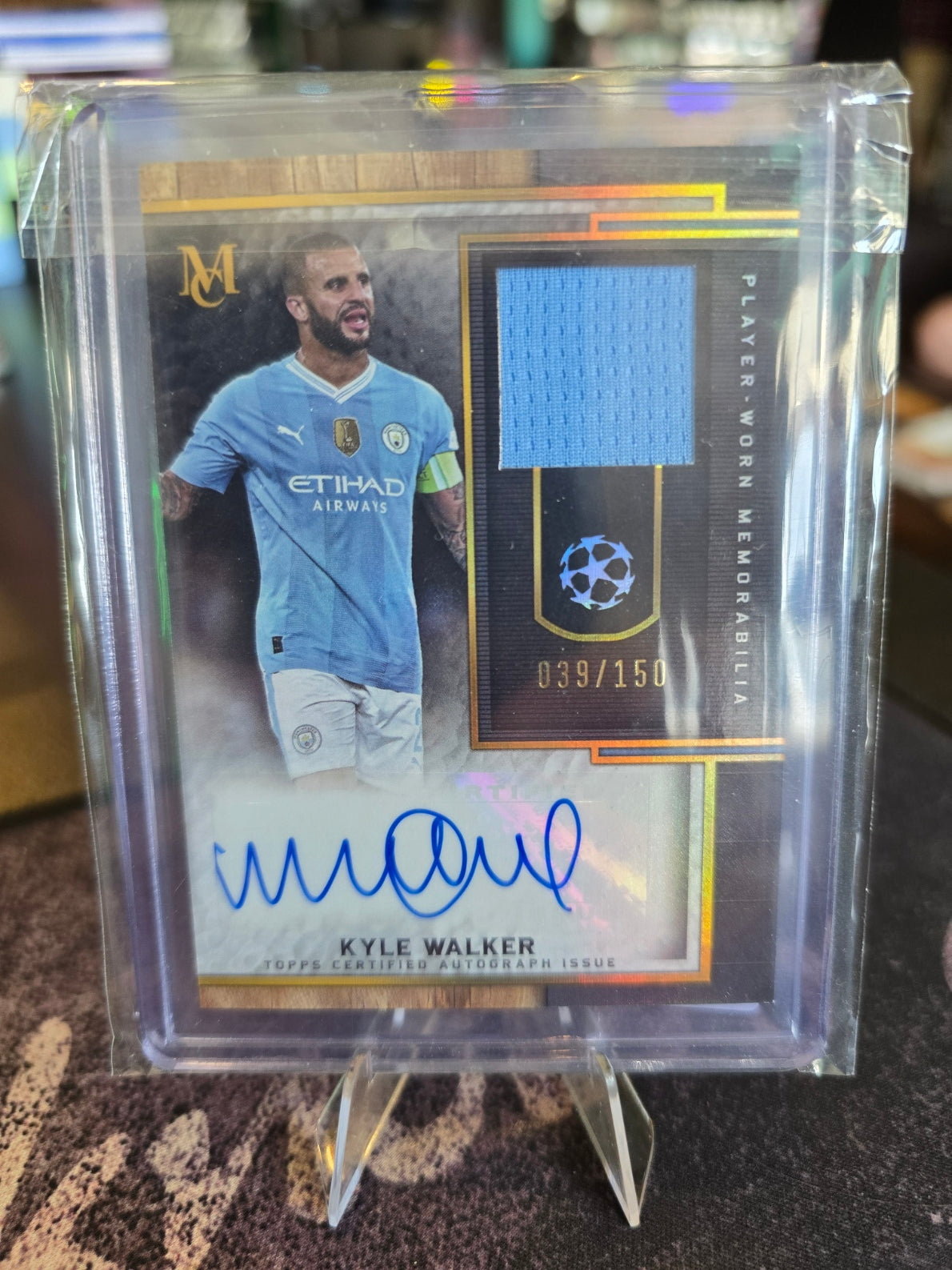 Topps MC 2024 - Kyle Walker MAR-KW - Manchester City - Museum Auto Relic 039/150