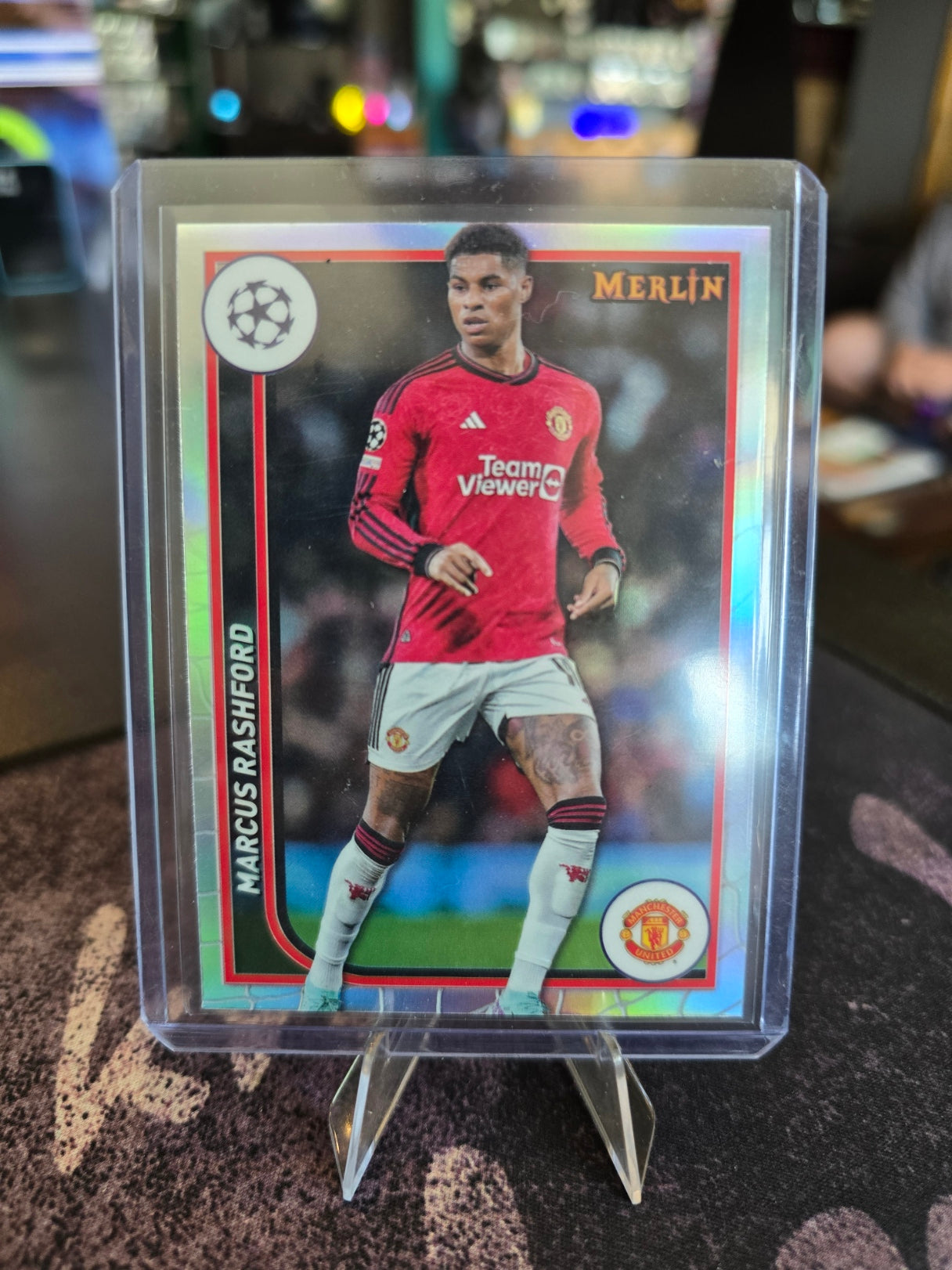 Topps Merlin UCL 2023-24 - Marcus Rashford 80 - Manchester United - Refractor