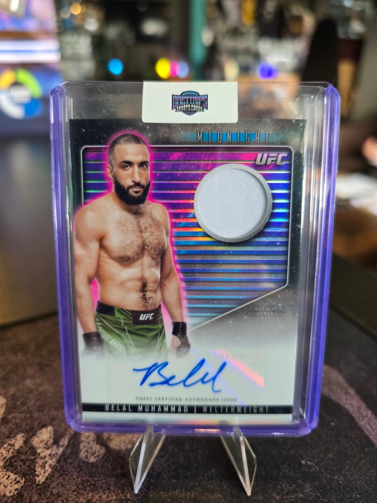 Topps Midnight UFC 2024 - Belal Muhammad - Relic Auto
