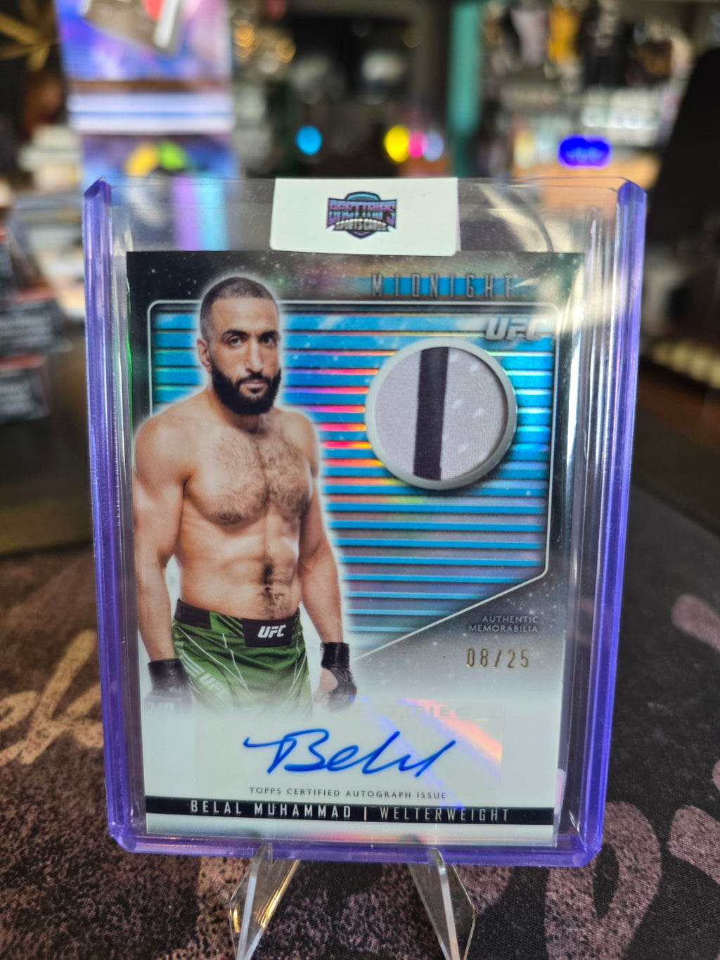 Topps Midnight UFC 2024 - Belal Muhammad - Relic Auto 08/25