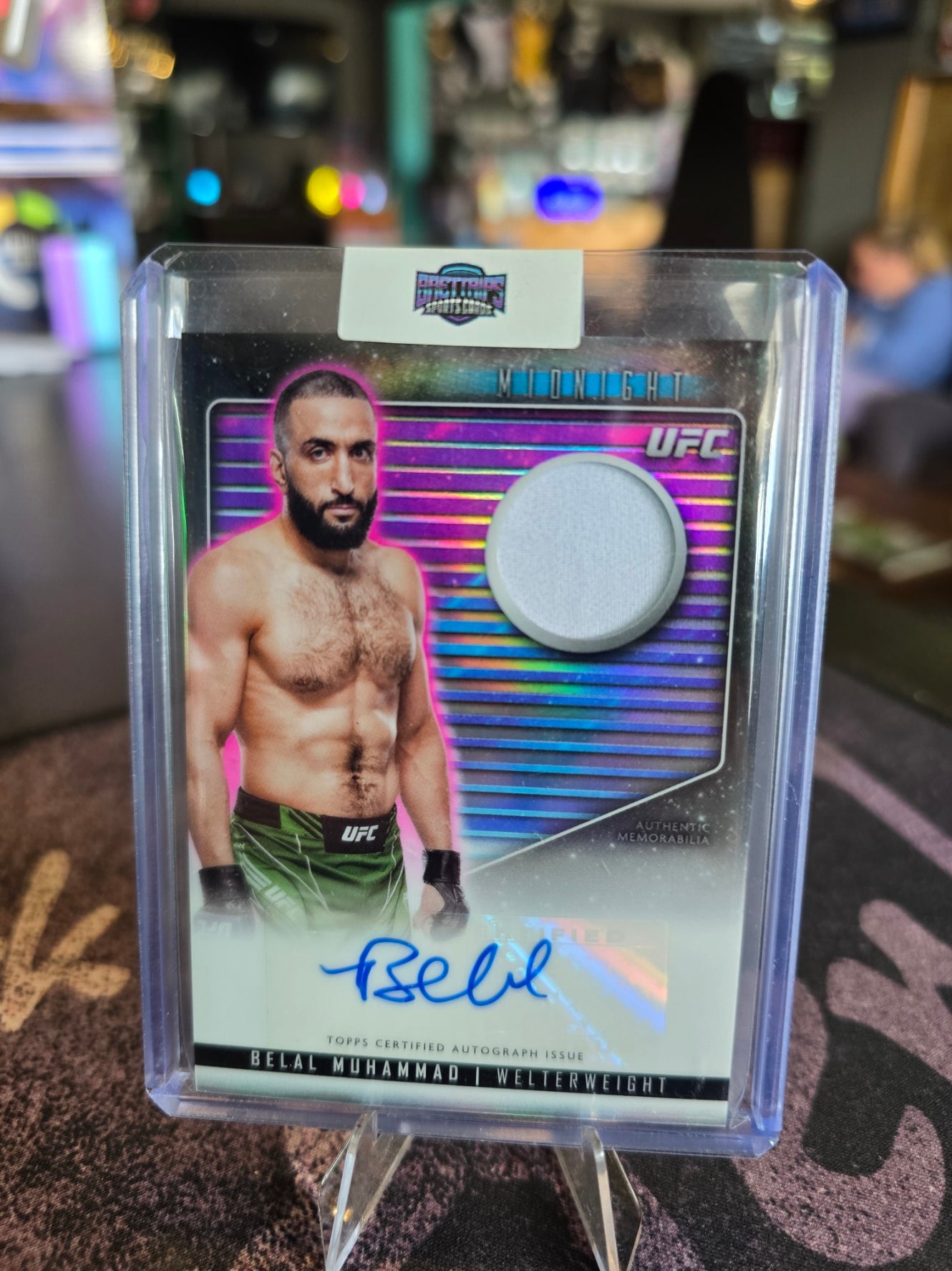 Topps Midnight UFC 2024 - Belal Muhammad - Relic Auto