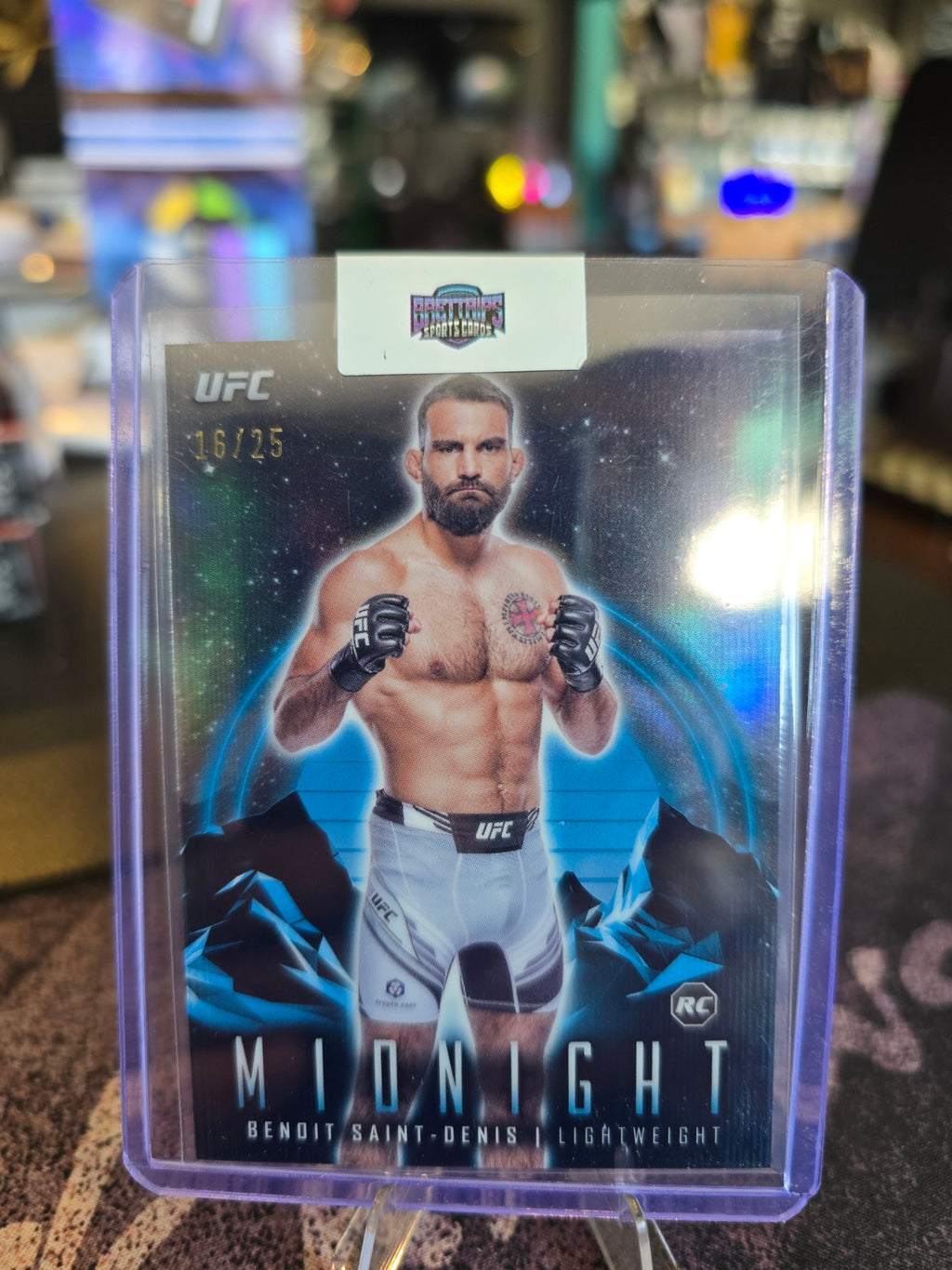 Topps Midnight UFC 2024 - Benoit Saint-Denis Rookie RC 16/25