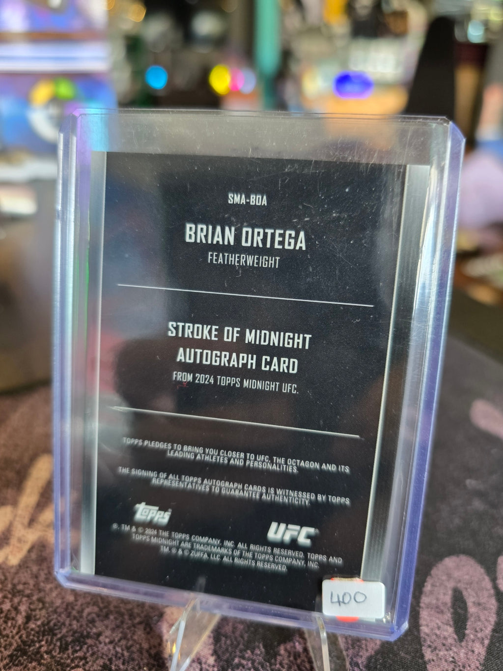 Topps Midnight UFC 2024 - Brian Ortega - Auto Base