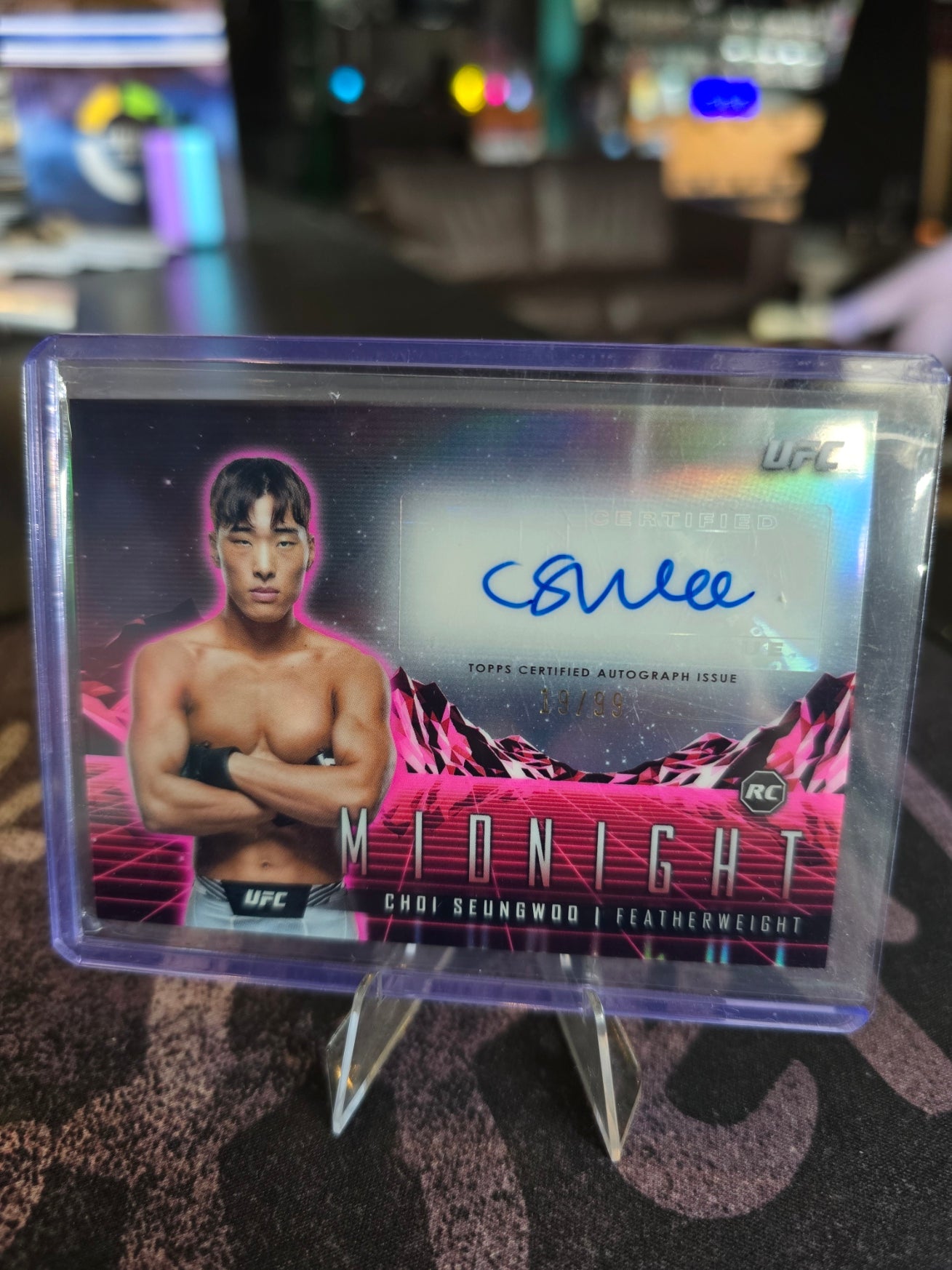Topps Midnight UFC 2024 - Choi Seungwoo Rookie RC - Auto 19/99