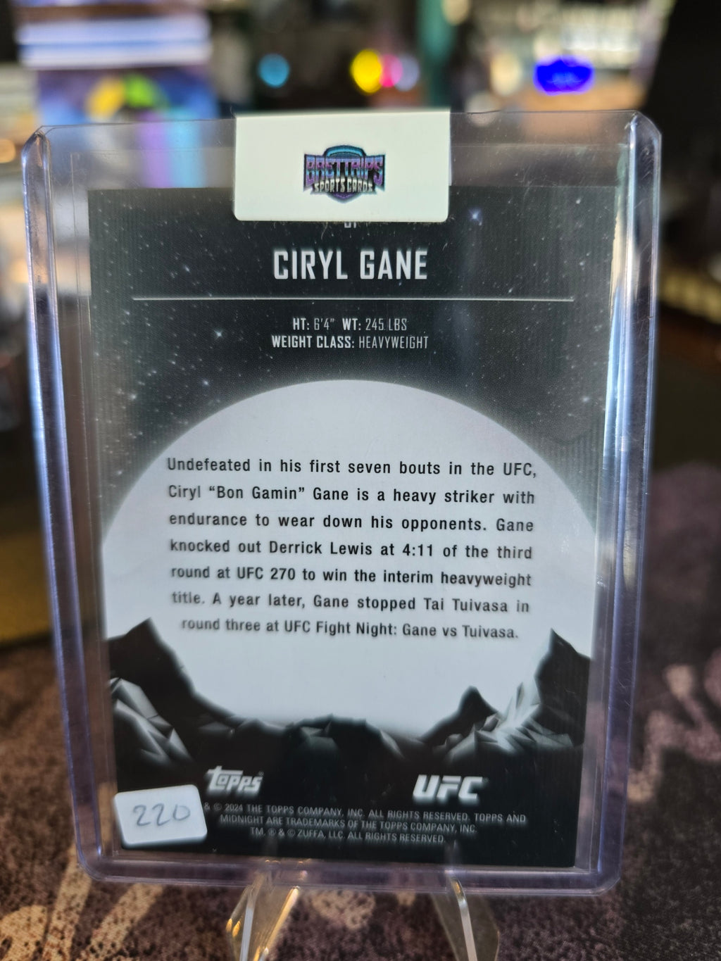 Topps Midnight UFC 2024 - Ciryl Gane 18/25