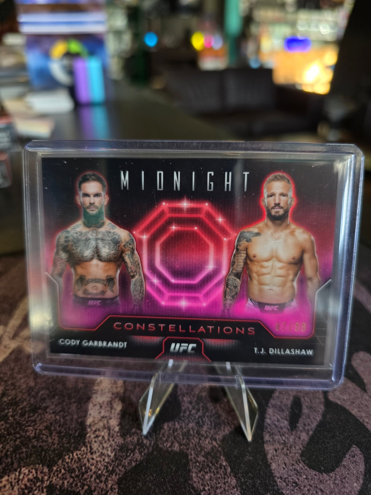 Topps Midnight UFC 2024 - Cody Garbrandt - T.J. Dillashaw - Constellations 87/99