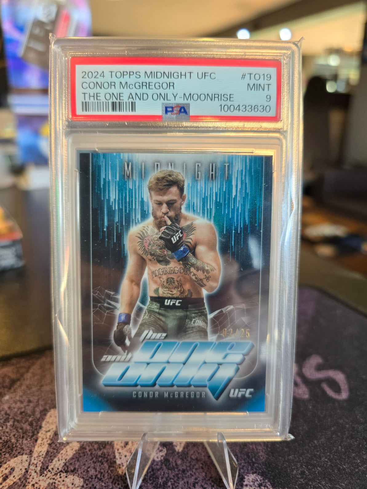 Topps Midnight UFC 2024 - Conor McGregor - 02/25 The One and Only PSA 9