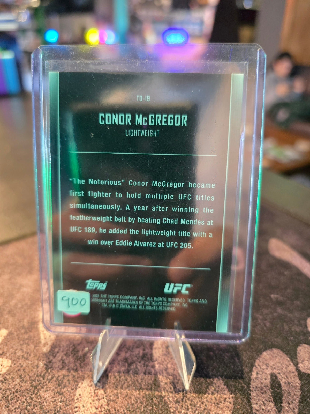 Topps Midnight UFC 2024 - Conor McGregor - The One and Only 68/99