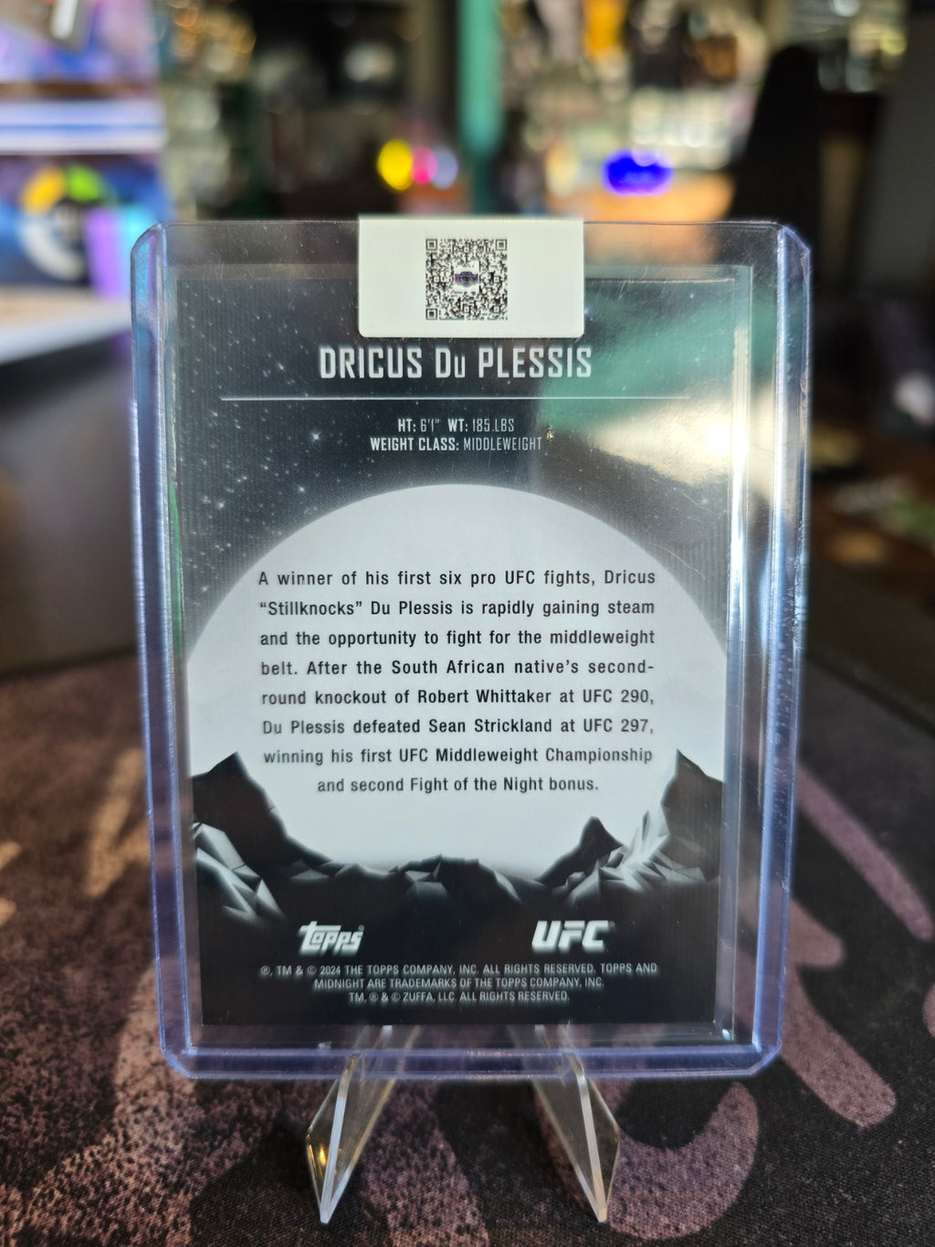 Topps Midnight UFC 2024 - Dricus Du Plessis - 081/125