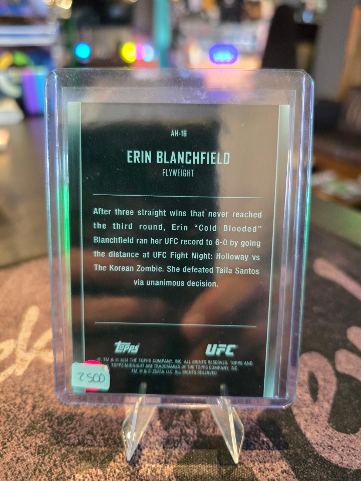 Topps Midnight UFC 2024 - Erin Blanchfield - AFTER HOURS Case Hit!