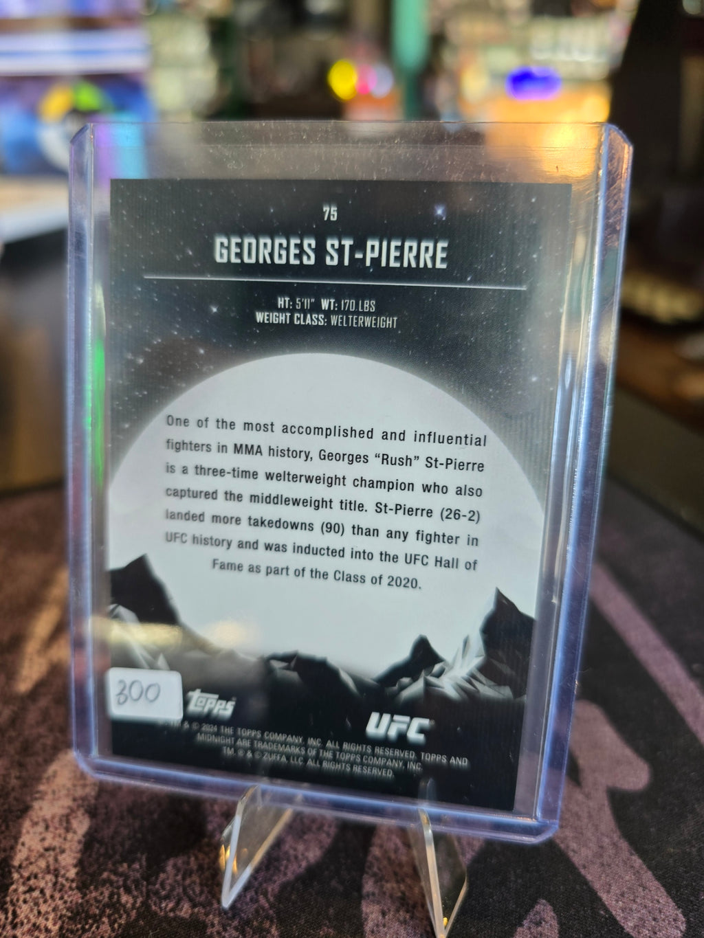 Topps Midnight UFC 2024 - George St-Pierre - Base