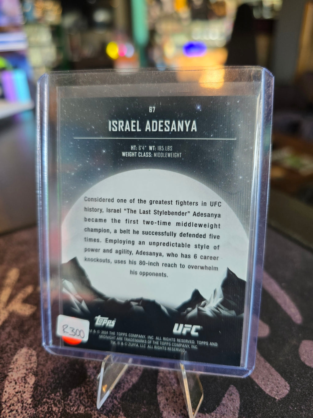 Topps Midnight UFC 2024 - Israel Adesanya - Base