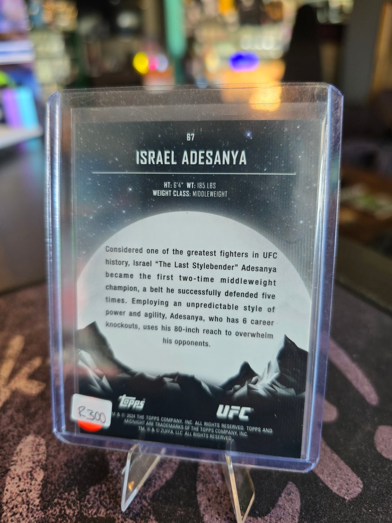 Topps Midnight UFC 2024 - Israel Adesanya - Base