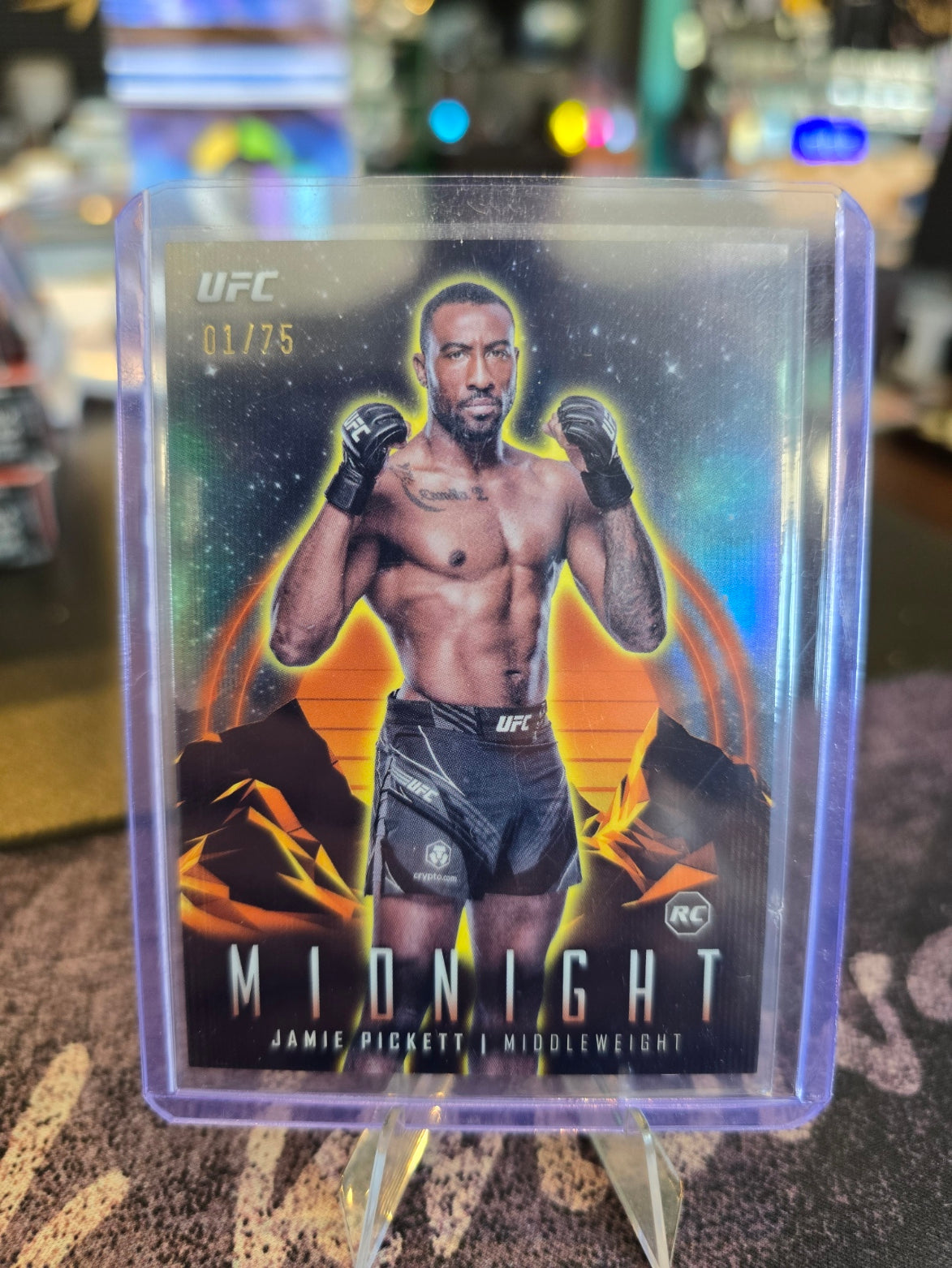 Topps Midnight UFC 2024 - Jamie Pickett Rookie RC - (1st on Print)(Bookend) 01/75